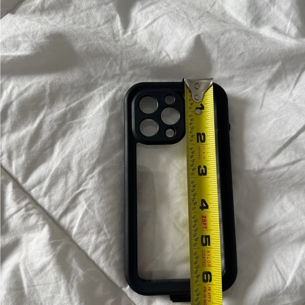 Rugged Two-Piece Clear iPhone Case - Black Protective Border Heavy Duty